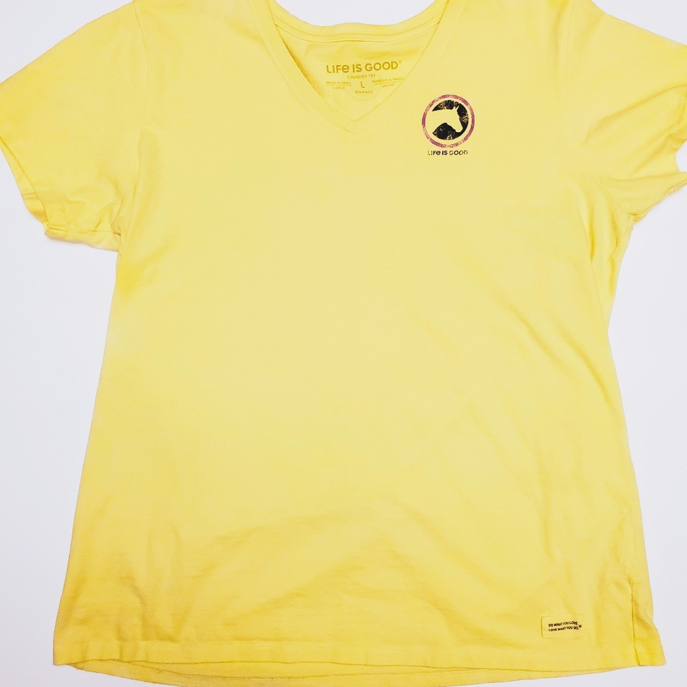 Happy Yellow Horse Coin Crusher V-Neck T